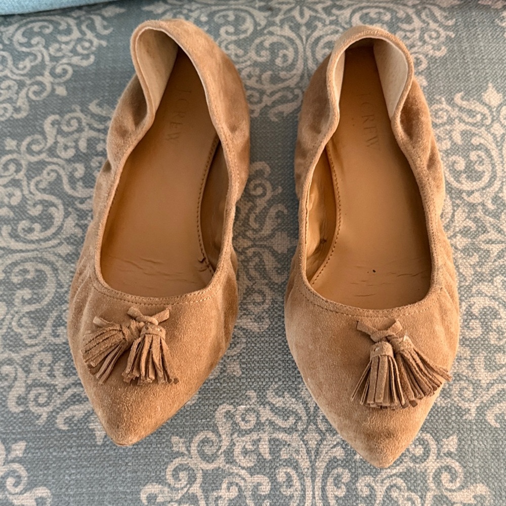 J. Crew Women's Beige Tassel Flats